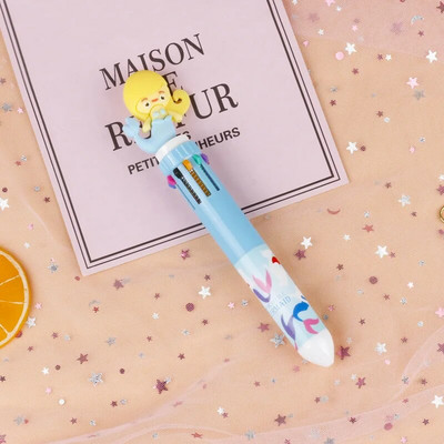 10 Χρώματα Cute Cartoon Ballpoint Στυλό Dinosaur Kawaii Πολύχρωμο Gel στυλό για γράψιμο Σχολικά είδη Γραφική γραφική ύλη Αξεσουάρ γραφείου
