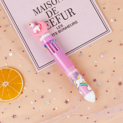 10 Χρώματα Cute Cartoon Ballpoint Στυλό Dinosaur Kawaii Πολύχρωμο Gel στυλό για γράψιμο Σχολικά είδη Γραφική γραφική ύλη Αξεσουάρ γραφείου