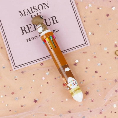 10 Χρώματα Cute Cartoon Ballpoint Στυλό Dinosaur Kawaii Πολύχρωμο Gel στυλό για γράψιμο Σχολικά είδη Γραφική γραφική ύλη Αξεσουάρ γραφείου