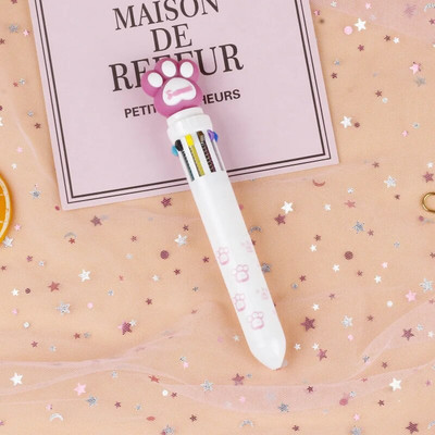 10 Χρώματα Cute Cartoon Ballpoint Στυλό Dinosaur Kawaii Πολύχρωμο Gel στυλό για γράψιμο Σχολικά είδη Γραφική γραφική ύλη Αξεσουάρ γραφείου