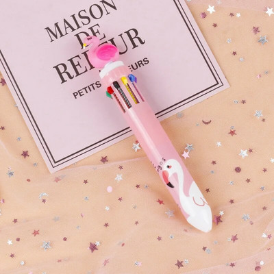10 Χρώματα Cute Cartoon Ballpoint Στυλό Dinosaur Kawaii Πολύχρωμο Gel στυλό για γράψιμο Σχολικά είδη Γραφική γραφική ύλη Αξεσουάρ γραφείου