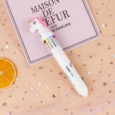 10 Χρώματα Cute Cartoon Ballpoint Στυλό Dinosaur Kawaii Πολύχρωμο Gel στυλό για γράψιμο Σχολικά είδη Γραφική γραφική ύλη Αξεσουάρ γραφείου