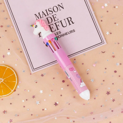 10 Χρώματα Cute Cartoon Ballpoint Στυλό Dinosaur Kawaii Πολύχρωμο Gel στυλό για γράψιμο Σχολικά είδη Γραφική γραφική ύλη Αξεσουάρ γραφείου