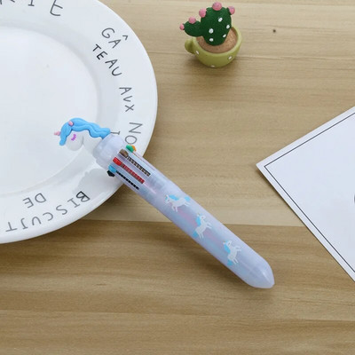 10 Χρώματα Cute Cartoon Ballpoint Στυλό Dinosaur Kawaii Πολύχρωμο Gel στυλό για γράψιμο Σχολικά είδη Γραφική γραφική ύλη Αξεσουάρ γραφείου