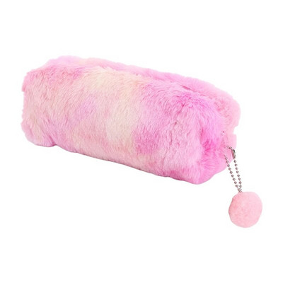 Geantă pentru stilou creativă Culoare treptată Cutie cu stilou octogonal de pluș pentru fată încântătoare