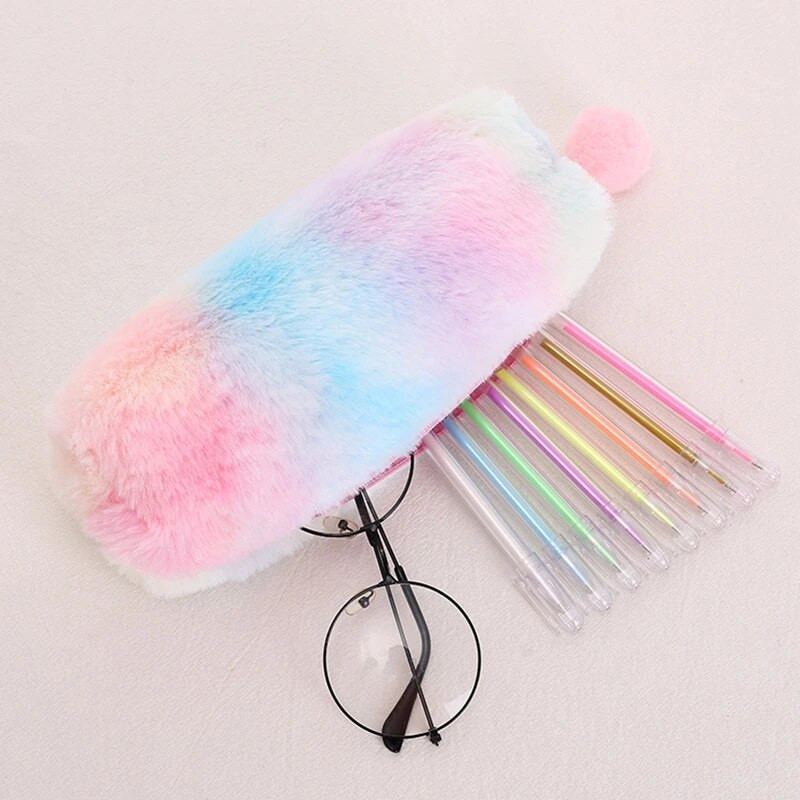 Creative Pen Bag Gradual Color Lovely Girl Octagonal Pen Box Girl Heart Student Απλή τσάντα αποθήκευσης