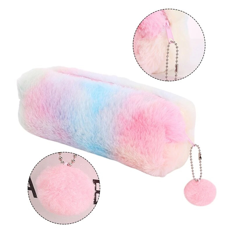 Creative Pen Bag Gradual Color Lovely Girl Octagonal Pen Box Girl Heart Student Απλή τσάντα αποθήκευσης