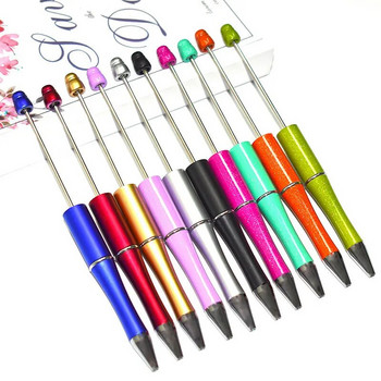 5 τμχ DIY πλαστικό στυλό με χάντρες με χάντρες στυλό δώρο για παιδιά Εξατομικευμένο στυλό στυλό Signature στυλό
