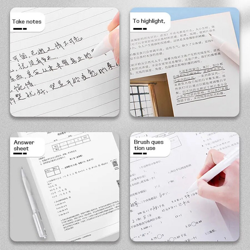 5 τμχ στυλό τζελ με λεία πίεση γρήγορης ξήρανση 0,5 mm στυλό μαύρο στυλό σχολικά είδη γραφικής ύλης