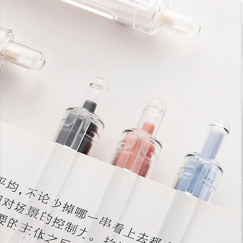 5 τμχ στυλό τζελ με λεία πίεση γρήγορης ξήρανση 0,5 mm στυλό μαύρο στυλό σχολικά είδη γραφικής ύλης