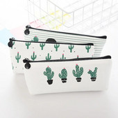 Țesătură, pânză, cactus, trusa de creion, drăguță, școală, pix, noutate, papetărie, cutie pentru creion, creion, caiet, rechizite școlare Kawaii