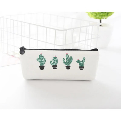 Țesătură, pânză, cactus, trusa de creion, drăguță, școală, pix, noutate, papetărie, cutie pentru creion, creion, caiet, rechizite școlare Kawaii