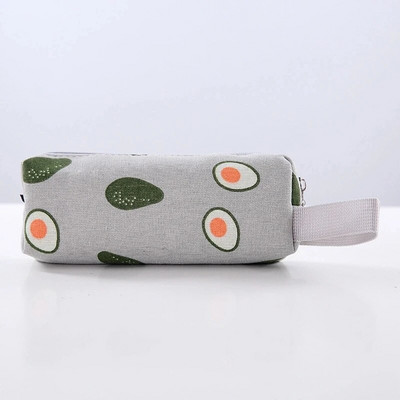 Melns audekls zīmuļu futrālis Mīlīgs avokado zīmulis Cactus skolas zīmuļu kastītei Polar Bear zīmuļu soma Skolas piederumi Kancelejas piederumi