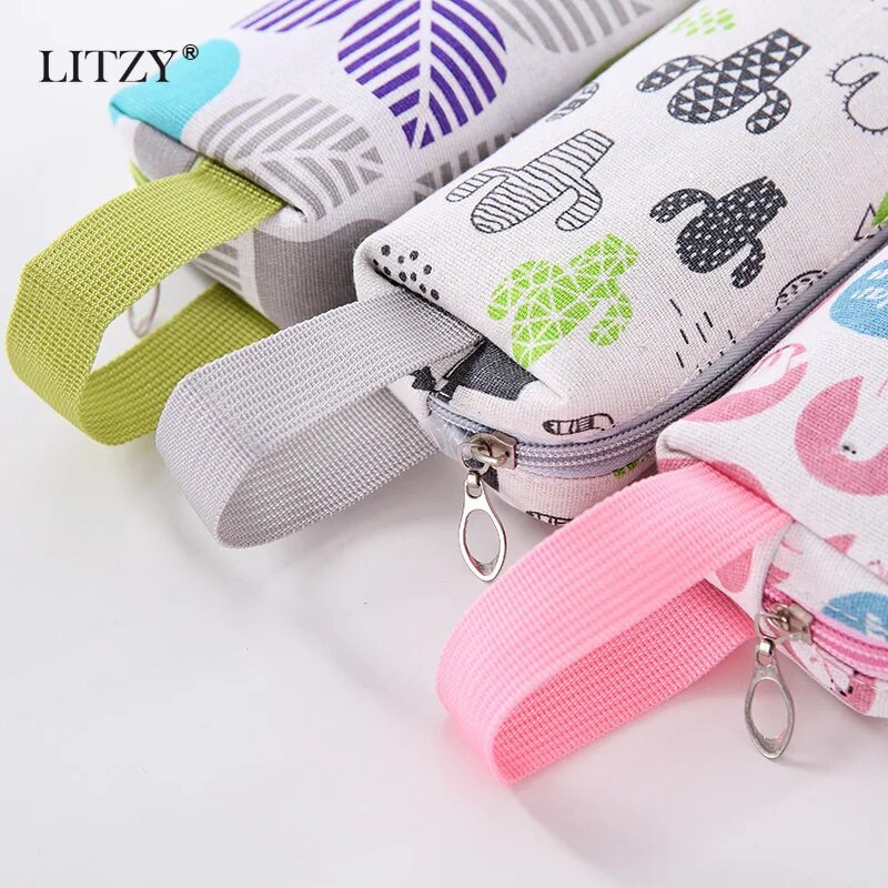 Melns audekls zīmuļu futrālis Mīlīgs avokado zīmulis Cactus skolas zīmuļu kastītei Polar Bear zīmuļu soma Skolas piederumi Kancelejas piederumi