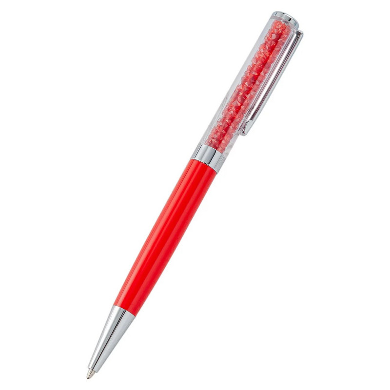 1 gabals Kawaii dimanta kristāla rullīšu lodīšu pildspalva, radoši metāla kancelejas piederumi