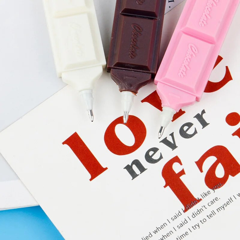 1 gabals Lytwtw's cute Kawaii šokolādes biroja skolas piederumi Creative rullīšu lodīšu pildspalva Jaunums Smieklīgs, salds, jauks cepums