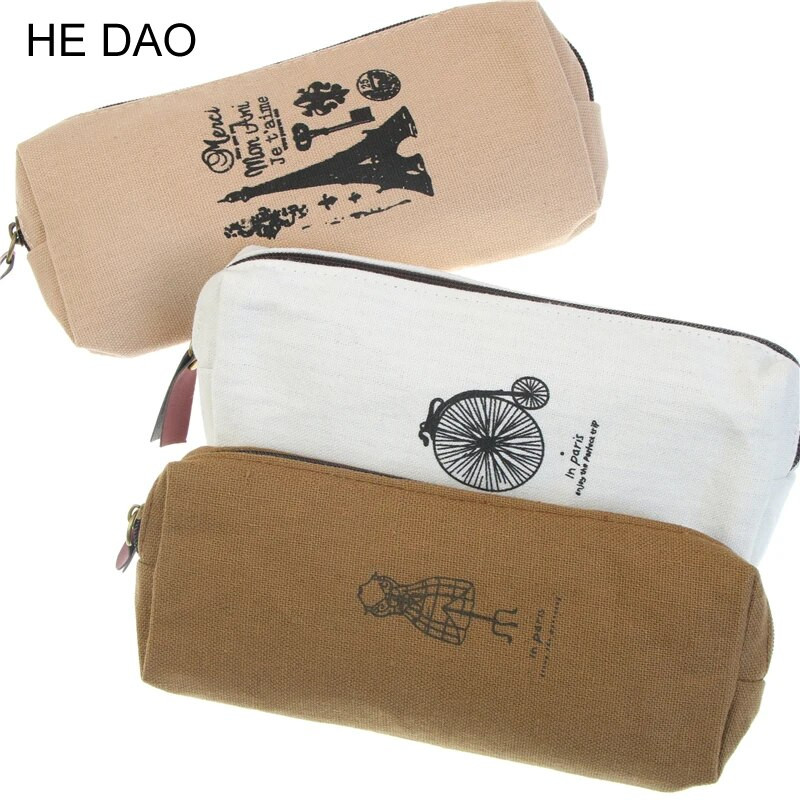 Retro Towers Lina zīmuļu soma studentiem Parīzes stila zīmuļu futrāļi Kancelejas piederumi Materiāls Escolar Biroja piederumi Jaunums