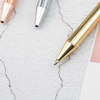 1 бр. Lytwtw\'s Roller Ballpoint Pen Luxury Cute Wedding Rose Gold Метални канцеларски материали Училищни офис консумативи Висококачествено въртене