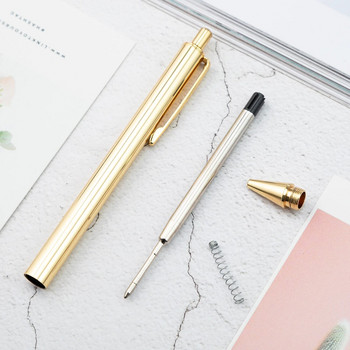 1 бр. Lytwtw\'s Roller Ballpoint Pen Luxury Cute Wedding Rose Gold Метални канцеларски материали Училищни офис консумативи Висококачествено въртене