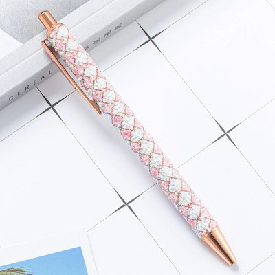 1 gabals Luksusa, jauka, dzirkstoša lodīšu pildspalva kāzu metāla kancelejas piederumu skolas kancelejas piederumi augstas kvalitātes pildspalvas