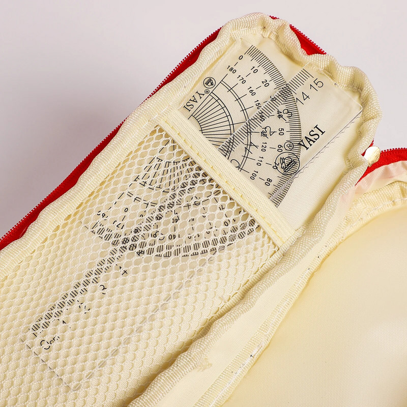 JIANWU lielas ietilpības ķiršu zīmuļu futrāļi divslāņu pārnēsājami Strawberry Love PU zīmuļu soma Kawaii kancelejas piederumi skolas piederumi