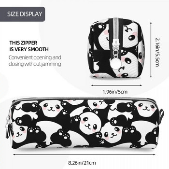 Χαριτωμένη μολυβοθήκη κινουμένων σχεδίων Panda Lovely Lovely Animal Pen Box Τσάντα για μαθητές Μεγάλης αποθήκευσης για μαθητές Σχολικά δώρα Μολυβοθήκη
