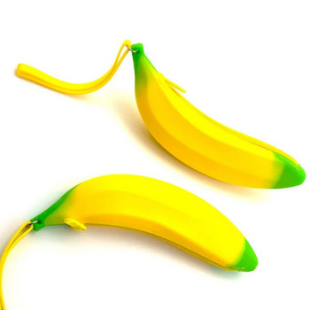 Προσομοίωση σε σχήμα μπανάνας μολυβοθήκη σιλικόνης τσάντες μολυβιού quare τσάντα στυλό μαθητική γραφική ύλη αποθήκευση σχολικών προμηθειών Cartuchera