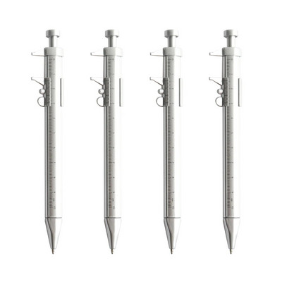 4 τεμάχια/Σετ Πολυλειτουργικό στυλό μπάλας Σύγχρονο εργαλείο χειρός Μετρητής τεχνικός χάρακας Κατσαβίδι Οθόνη αφής Στυλός Επίπεδο πνεύματος