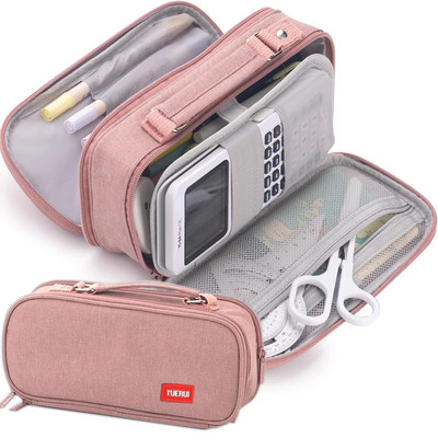 Φορητή μολυβοθήκη Μεγάλης χωρητικότητας Τσάντα μολυβιού για μαθητή Καμβάς Πολυλειτουργική Κορεάτικη Μολυβοθήκη Σχολικά Χαρτικά