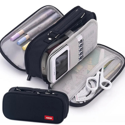 Φορητή μολυβοθήκη Μεγάλης χωρητικότητας Τσάντα μολυβιού για μαθητή Καμβάς Πολυλειτουργική Κορεάτικη Μολυβοθήκη Σχολικά Χαρτικά