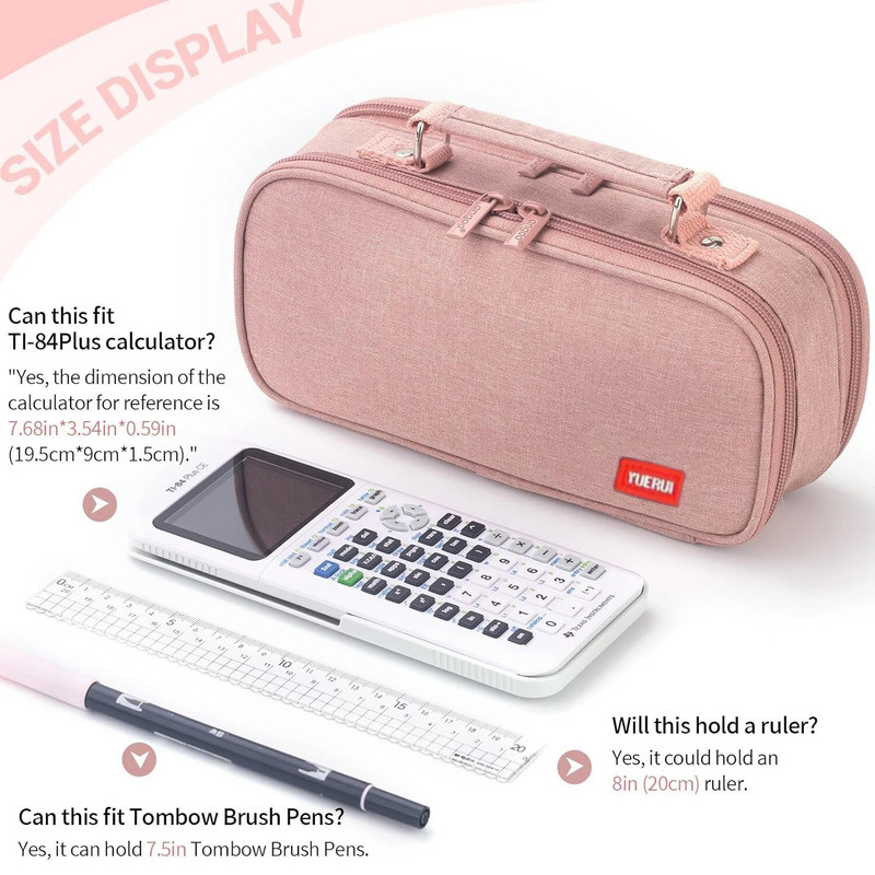 Φορητή μολυβοθήκη Μεγάλης χωρητικότητας Τσάντα μολυβιού για μαθητή Καμβάς Πολυλειτουργική Κορεάτικη Μολυβοθήκη Σχολικά Χαρτικά