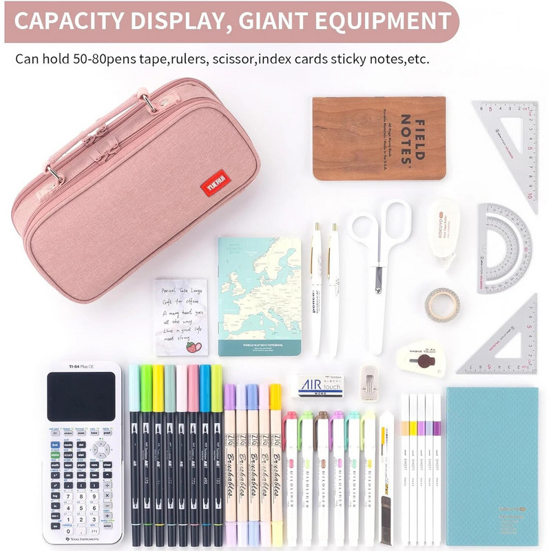 Φορητή μολυβοθήκη Μεγάλης χωρητικότητας Τσάντα μολυβιού για μαθητή Καμβάς Πολυλειτουργική Κορεάτικη Μολυβοθήκη Σχολικά Χαρτικά