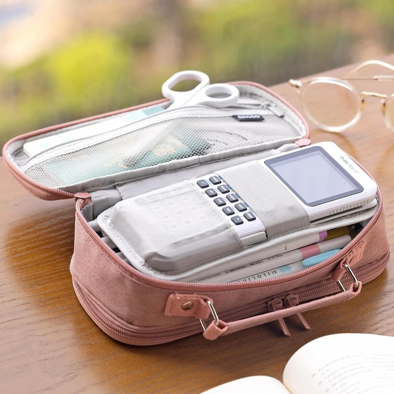 Φορητή μολυβοθήκη Μεγάλης χωρητικότητας Τσάντα μολυβιού για μαθητή Καμβάς Πολυλειτουργική Κορεάτικη Μολυβοθήκη Σχολικά Χαρτικά