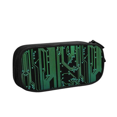 Korea maatrikskoodiga pliiatsikarbid tüdrukutele poistele kohandatud programmeerimiskoodi mustriga suure mahutavusega pliiatsikotti karbis koolitarbed