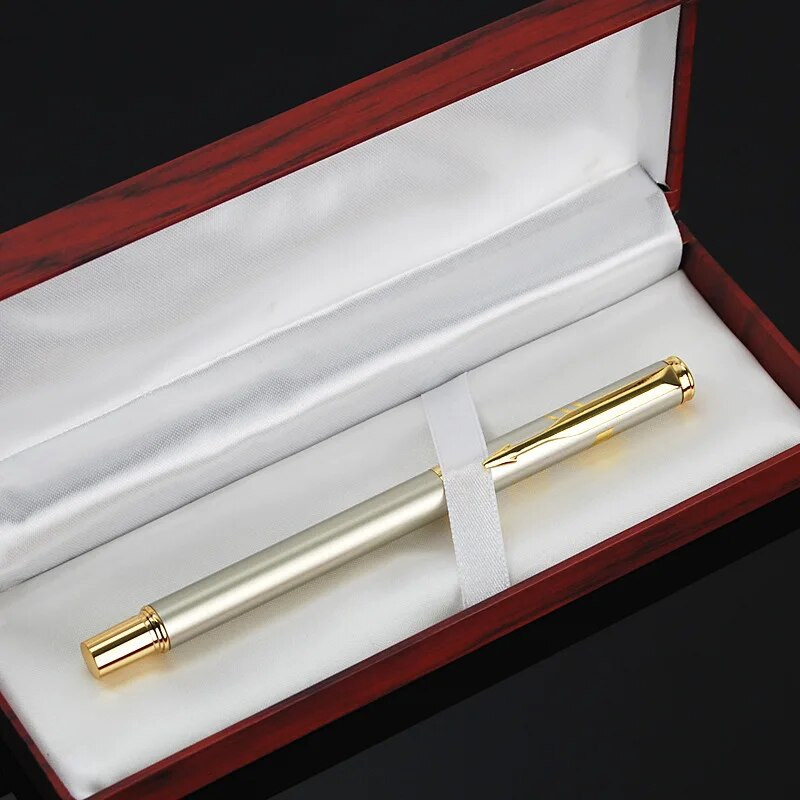 Luksuslik kvaliteetne metallist äriallkiri Kuldne rullpalliga pastapliiats kui kooli kirjatarbed, isikupärastatud kontoritarbed