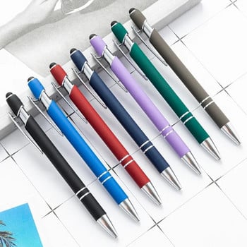 1 бр. Многоцветна висококачествена писалка Сладки метални химикалки Капацитивни сензорни канцеларски материали Училищни офис консумативи