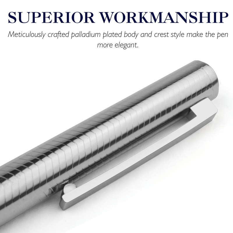 STONEGO Fashion Twist rullīšu pildspalvas, bez vāciņa metāla hroma lodīšu pildspalvas atkārtoti uzpildāmas pildspalvas, elegantas Signature Pen dāvanu pildspalvas