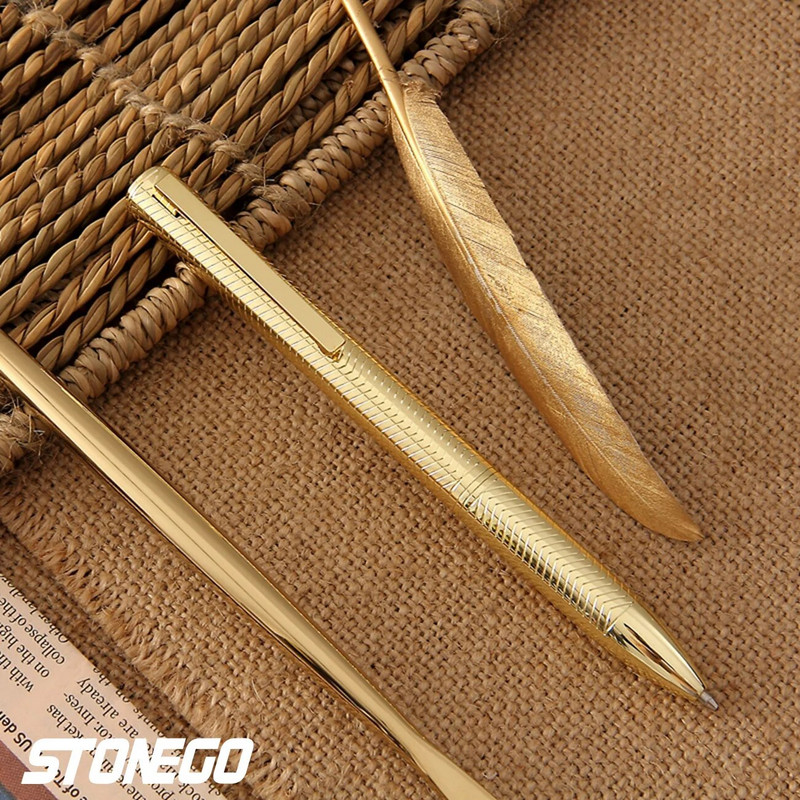 STONEGO Fashion Twist rullīšu pildspalvas, bez vāciņa metāla hroma lodīšu pildspalvas atkārtoti uzpildāmas pildspalvas, elegantas Signature Pen dāvanu pildspalvas