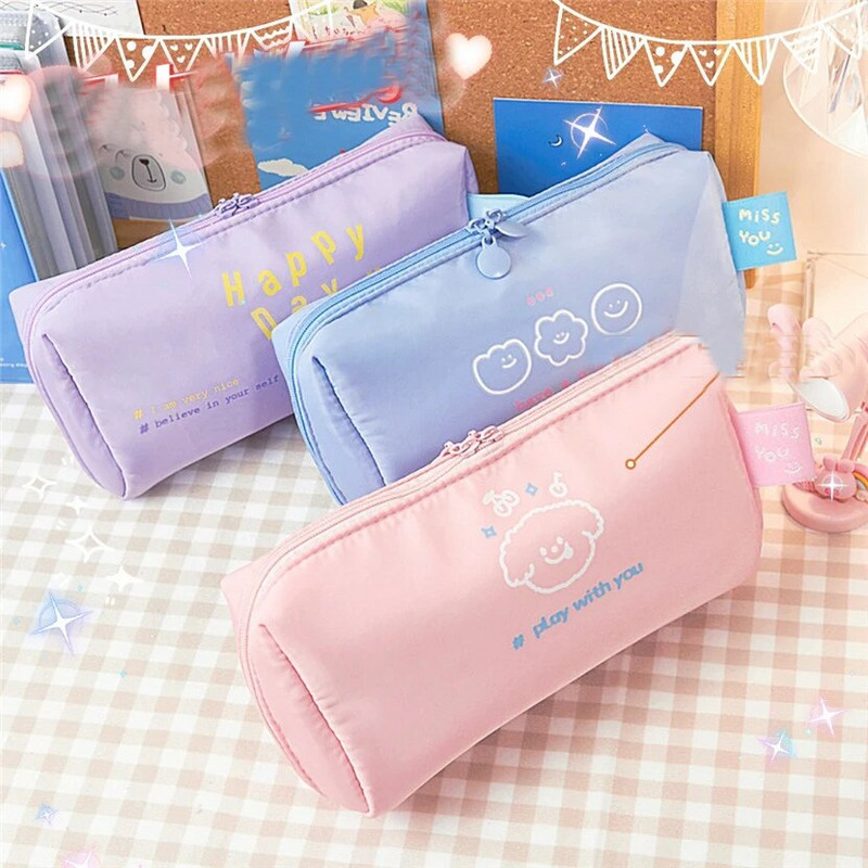Kawaii zīmuļu futrāļi Skolas piederumi Korejiešu kancelejas piederumi Trousse Scolaire Lapiceras Estuche Escolar jauks pildspalvu maisiņš
