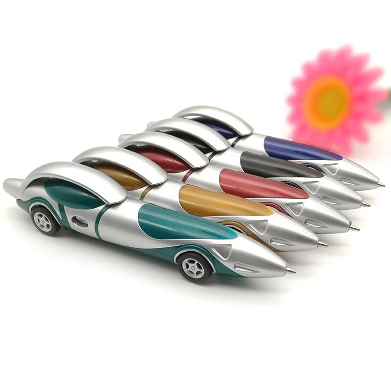 Juokingi naujoviški lenktyninių automobilių dizaino tušinukai Nešiojami tušinukai Mokykliniai biuro reikmenys žaislai vaikams Dovana