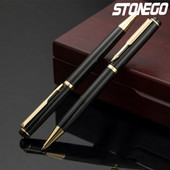 STONEGO Metāla hroma Twist lodīšu pildspalva bez vāciņa , elegantas Signature Pen dāvanu pildspalvas vīriešiem sievietēm
