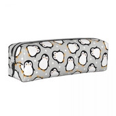 Jauki pingvīnu zīmuļu futrāļi Multfilmu Dzīvnieku Penāļi Pildspalva meitenēm Zēniem Lieli Uzglabāšanas Somas Studenti Skolas Dāvanas Kancelejas preces