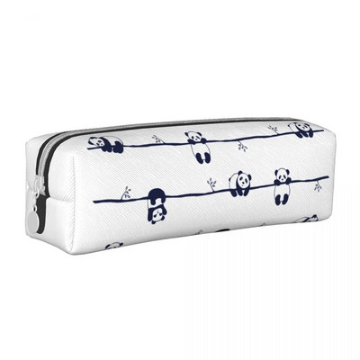 Klassikalised armsad Panda pliiatsikarbid armsad loomapliiatsikotikestega pliiatsikarp tüdrukutele, poistele, suure mahutavusega kott kontorikingituste kirjatarbed