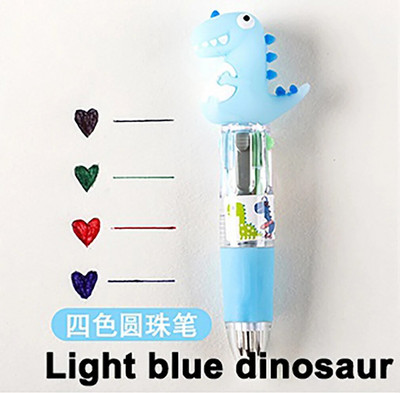 4 χρώματα Cartoon Animal Ballpen Πολύχρωμο στυλό Χαριτωμένα μίνι στυλό Νεωτερισμός Δώρα μαθητή Σχολικά είδη γραφής