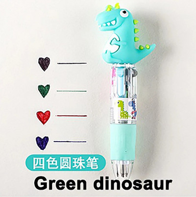 4 χρώματα Cartoon Animal Ballpen Πολύχρωμο στυλό Χαριτωμένα μίνι στυλό Νεωτερισμός Δώρα μαθητή Σχολικά είδη γραφής