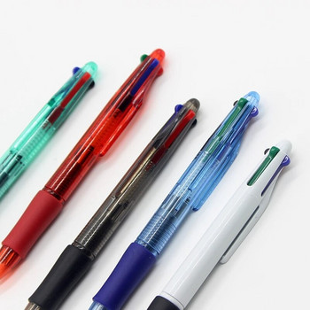 5 бр./лот Многоцветна химикалка 4 в 1 1,0 мм 4 цвята Комплект пълнители за химикалки за училищни офис инструменти за писане на ученици