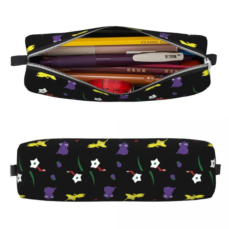 Pikmini mustriga pliiatsikarbid Multikad pliiatsihoidjad õpilastele Suure mahutavusega pliiatsikotid Koolitarbed Kingitused Kirjatarbed