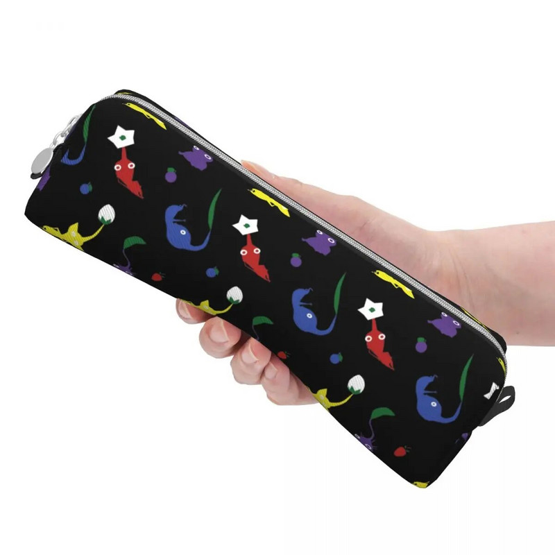 Pikmini mustriga pliiatsikarbid Multikad pliiatsihoidjad õpilastele Suure mahutavusega pliiatsikotid Koolitarbed Kingitused Kirjatarbed