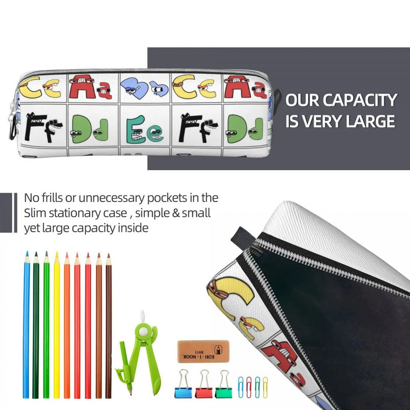 Uus Learning Alphabet Lore pliiatsikarbid Kirjad Pliiatsikarbis Pliiats õpilastele Suure hoiukotti Kontorikingitused Aksessuaarid