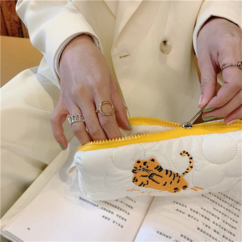 Калъф за молив Embroidery Pencilcase Tiger Kawaii Estuche Estojo Escolar Канцеларски материали Сладка торбичка Pochita Storage Bag Trousse Scolaire